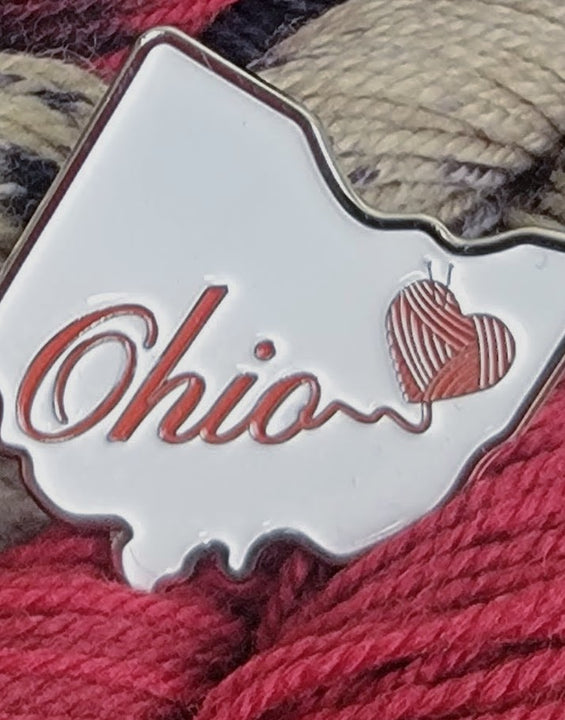 Ohio Loves Yarn Enamel Pins